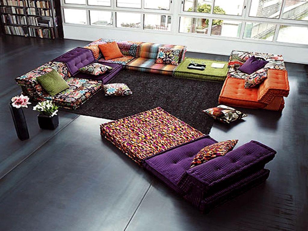 Astounding Floor Cushion Sofa Pictures Ideas Andrea Outloud Within Moroccan Floor Seating (View 7 of 15)