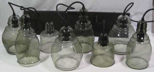 Awesome Latest Paxton Hand Blown Glass 8 Light Pendants Pertaining To Pottery Barn Paxton 8 Light Blown Glass Pendant Chandelier Ebay (View 14 of 25)