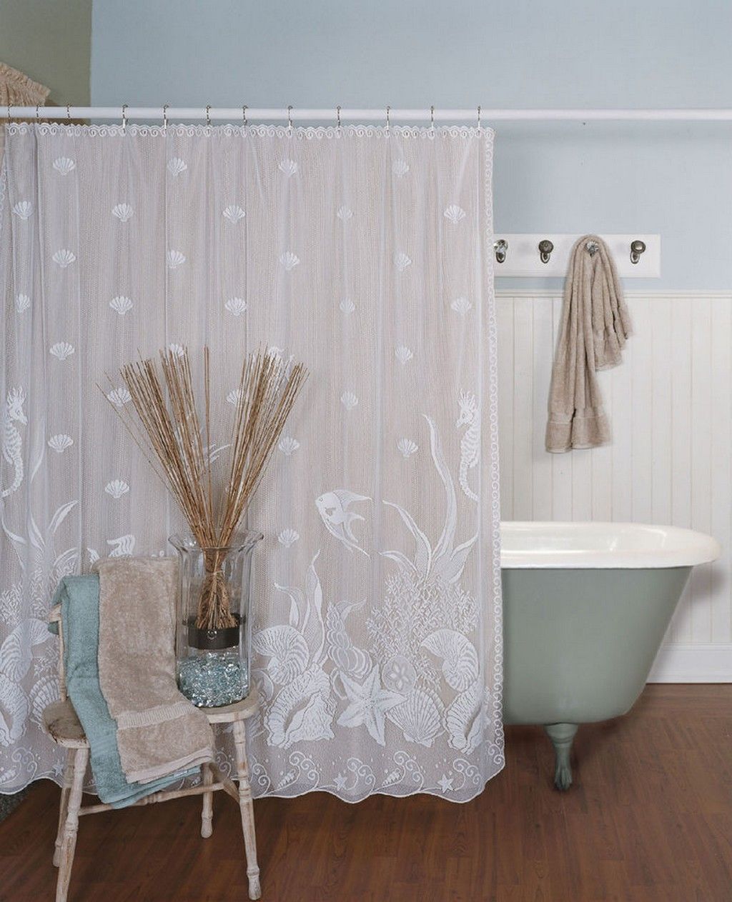 Bed Bath Inspiring Bathroom Decor With Clawfoot Tub Shower For Claw Tub Shower Curtains (View 5 of 25)