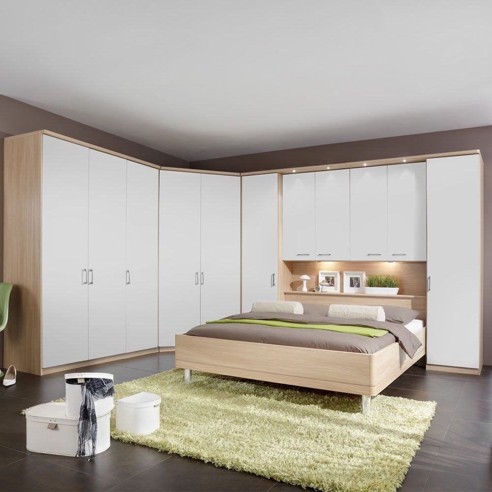 Bedroom Furniture Wardrobes For Bedroom Wooden Overbed Unit With Overbed Wardrobes (Photo 6 of 25)