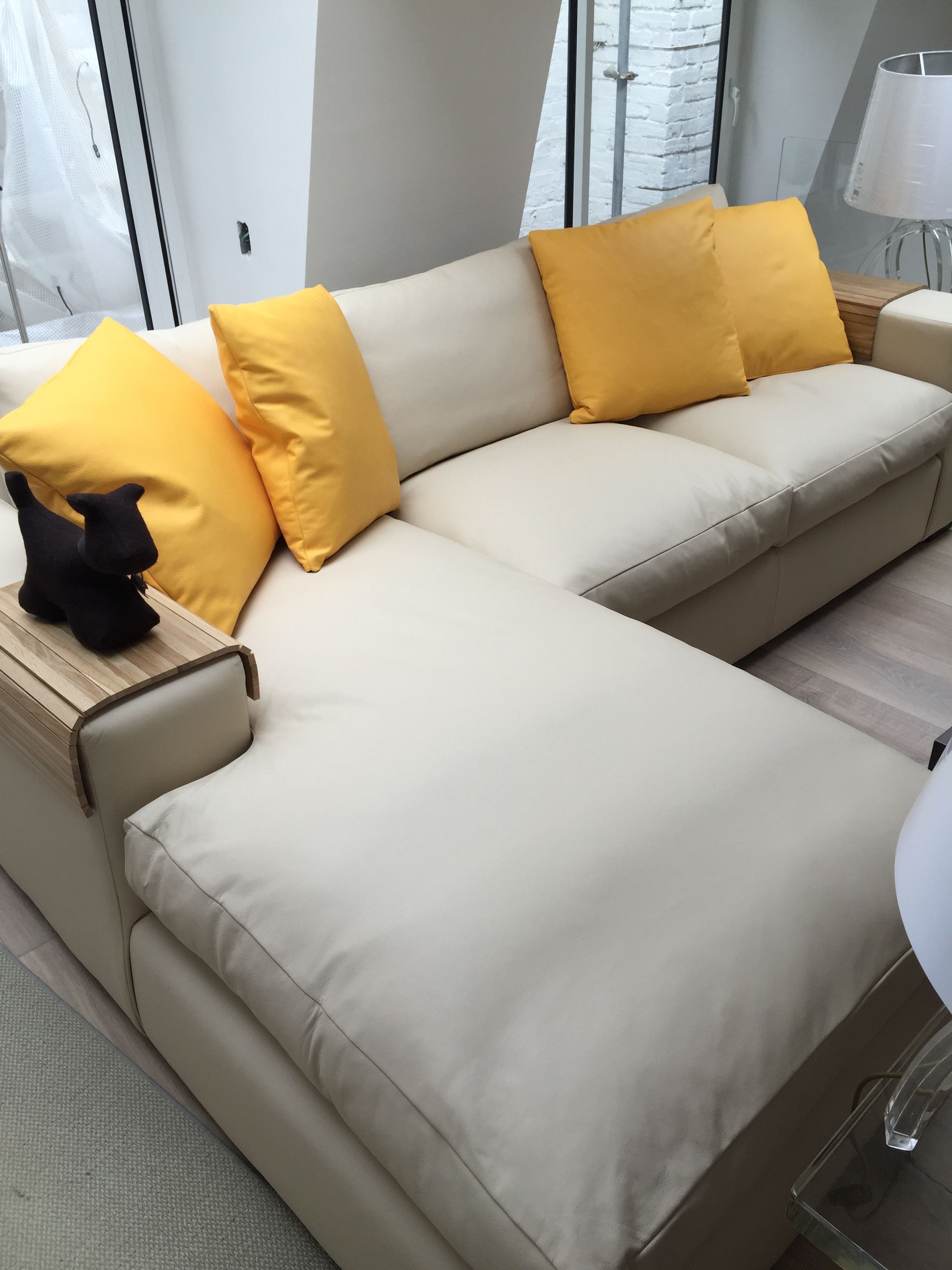 Bespoke Sherwood Chaise Sofa Bed In Muirhead Leather Inglestone Regarding Bespoke Corner Sofa Beds (Photo 4 of 15)