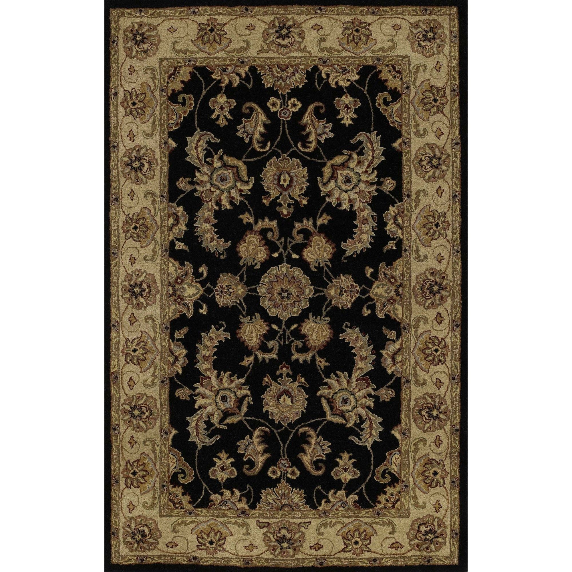 Black Oriental Rug Roselawnlutheran With Black And Gold Oriental Rugs (View 1 of 15)