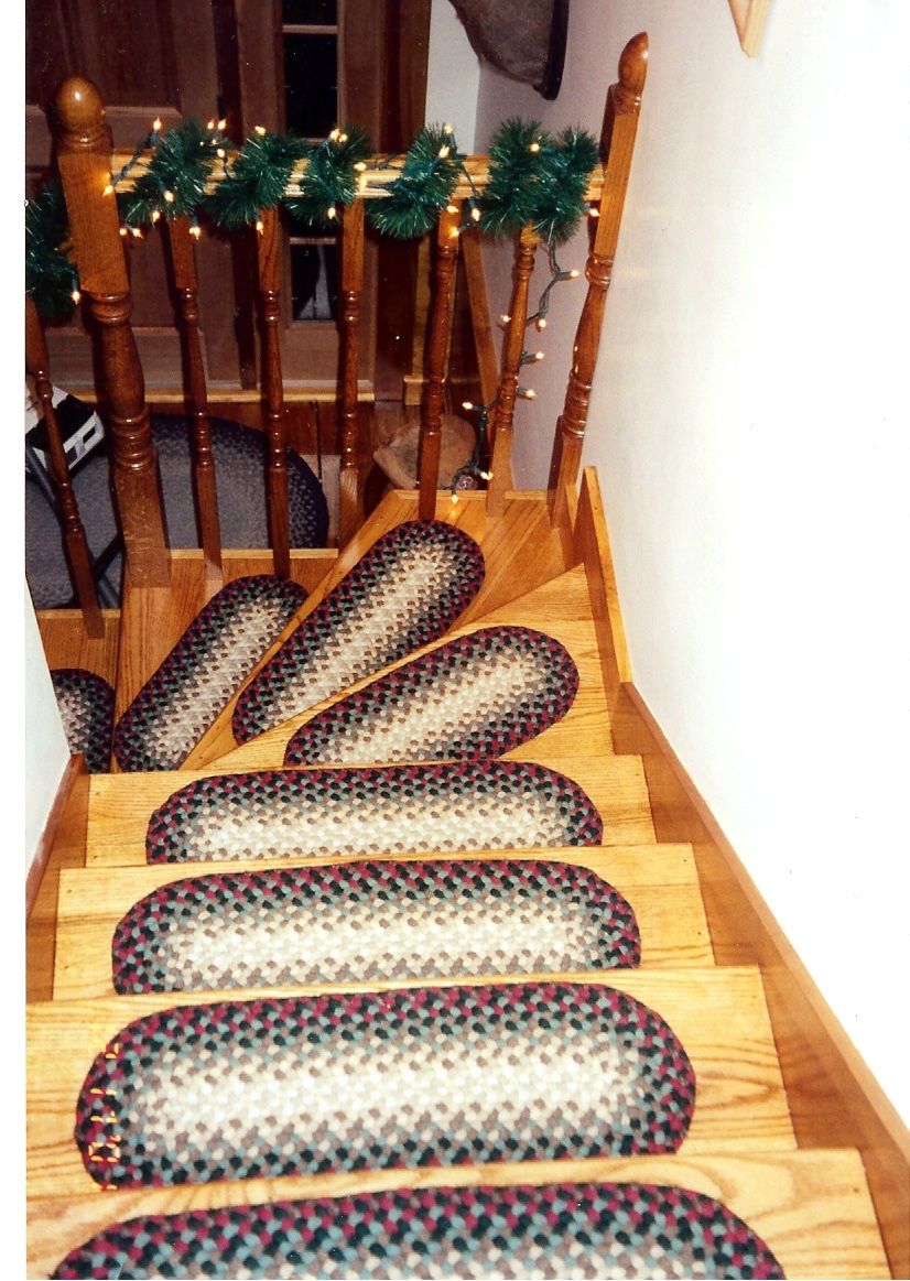 Braided Stair Tread Rugs Roselawnlutheran Intended For Carpet Stair Treads And Rugs (View 14 of 15)