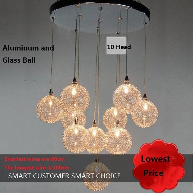 Brilliant Best Wire Ball Pendant Lights For Aliexpress Buy 2015 Modern Aluminium Wire Ball Pendant (View 14 of 25)