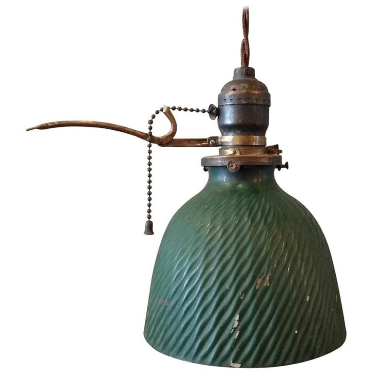 Brilliant Fashionable Pull Chain Pendant Lights With Regard To Petite Green X Ray Mercury Glass Pendant Light With Extension Arm (View 23 of 25)