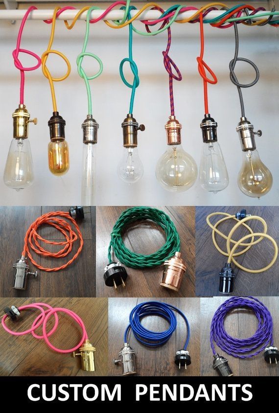 Brilliant Preferred Coloured Cord Pendant Lights Intended For Best 25 Plug In Pendant Light Ideas On Pinterest Edison (View 9 of 25)