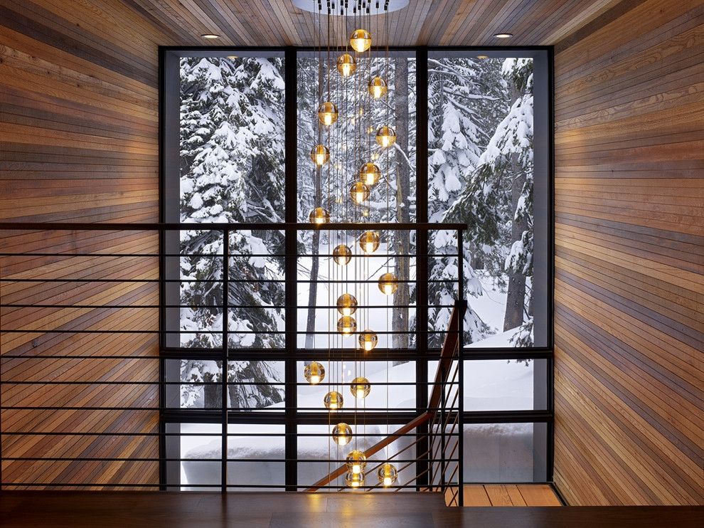 Brilliant Well Known Stairwell Pendant Lights Throughout Sacramento Stairwell Decorating Staircase Modern With Chandelier (View 13 of 25)