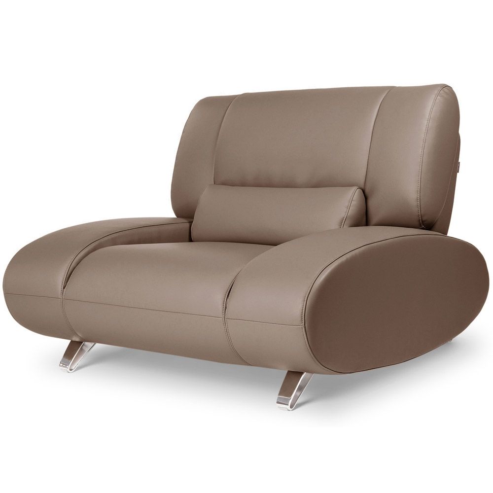 Brown Aspen Leather Sofa Set With Loveseat And Chair Zuri Furniture Throughout Aspen Leather Sofas (View 6 of 15)