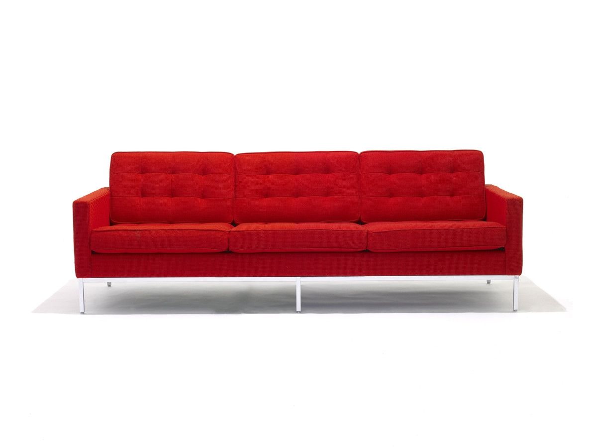 Buy The Knoll Studio Knoll Florence Knoll Three Seater Sofa At In Florence Knoll  Wood Legs Sofas (View 7 of 15)