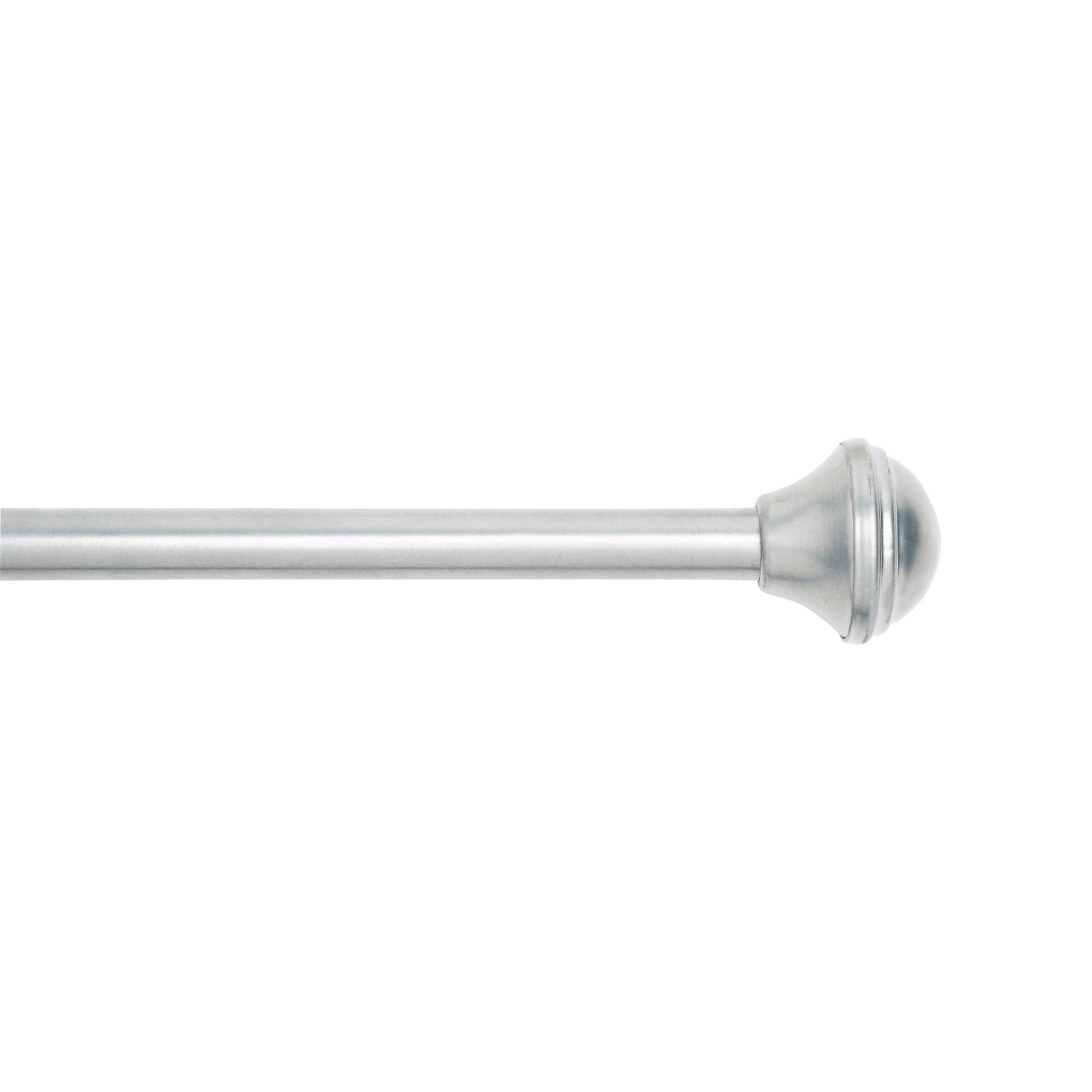 Chic Design Silver Curtain Rods Curtain Rod Finials For Metal With Throughout Metal Curtain Rod Finials (View 18 of 25)