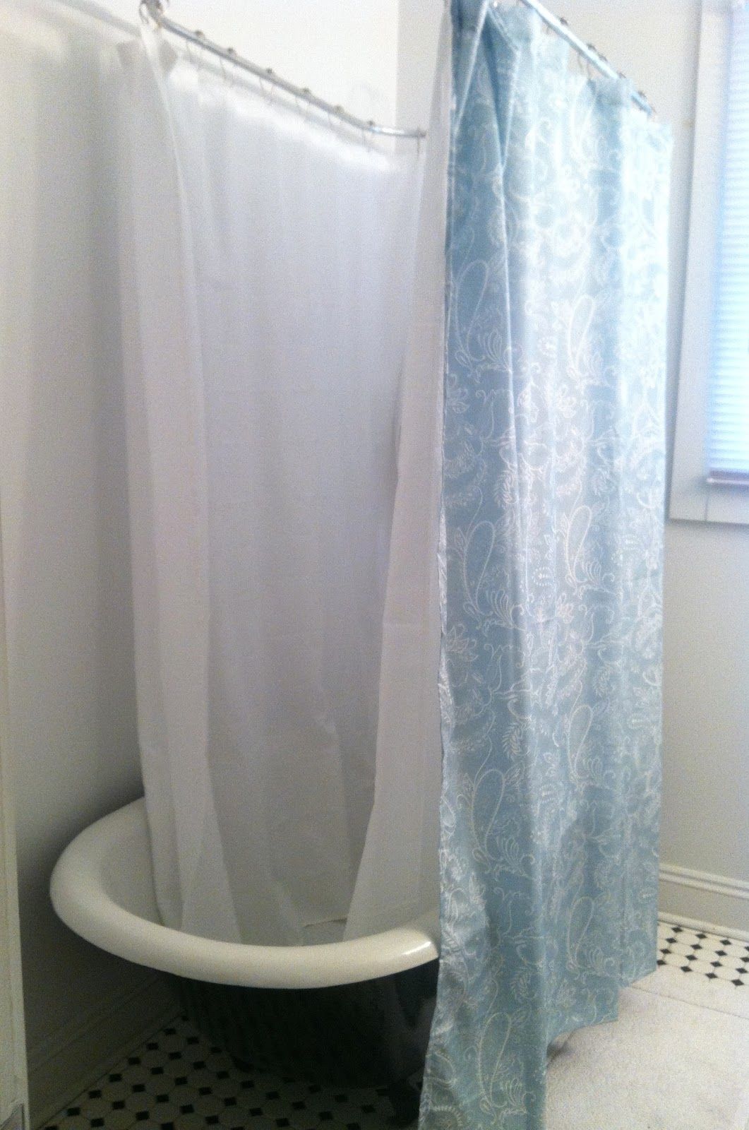 Clawfoot Tub Wall Mounted Shower Curtain Rod Add A Shower Throughout Shower Curtains For Clawfoot Tubs (View 10 of 25)