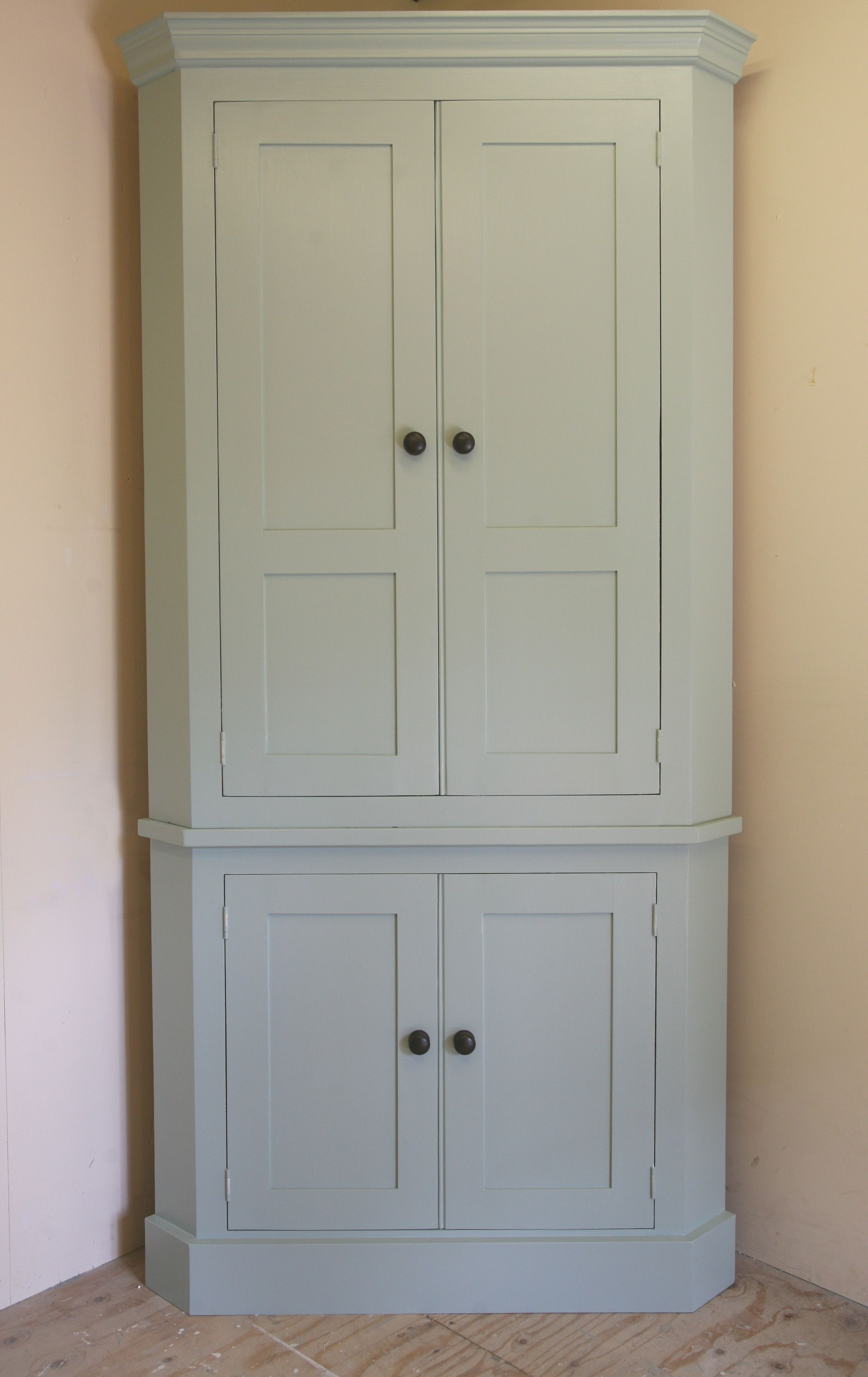 Complete Your Corner With Our Tall Larder Corner Cupboard This With Regard To Free Standing Kitchen Larder Cupboards (View 18 of 25)