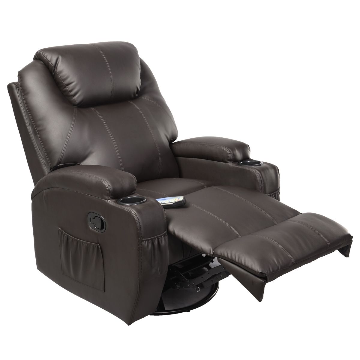Costway Ergonomic Deluxe Massage Recliner Sofa Chair Lounge With Regard To Recliner Sofa Chairs (View 3 of 15)