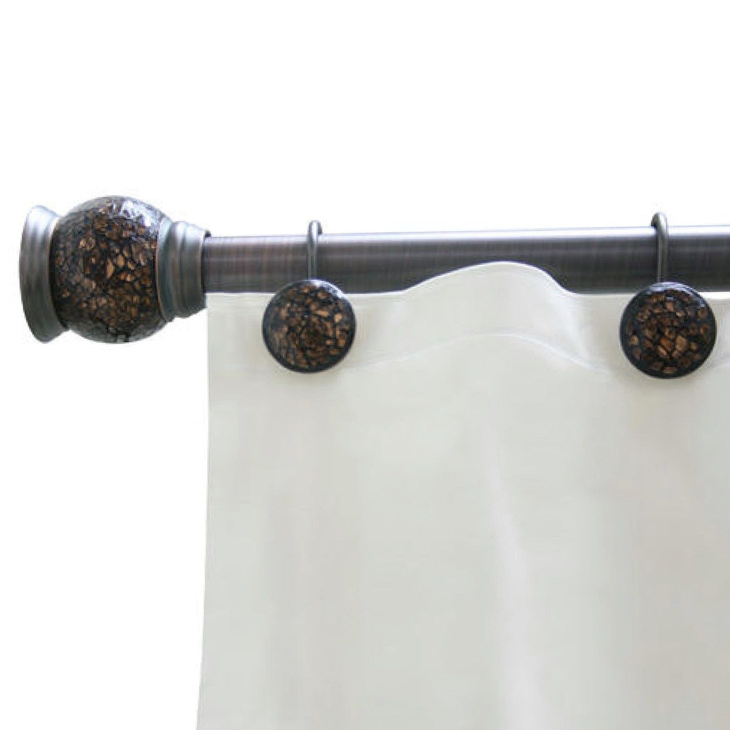 Curtains Astonishing Curtain Rods Lowes For Chic Home Decoration Intended For Antique Curtain Rods (View 20 of 25)