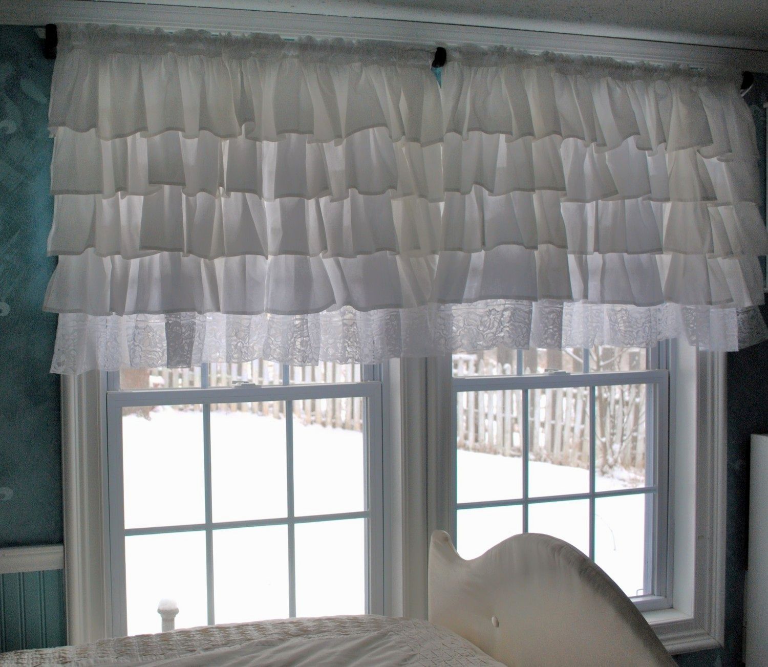 Curtains Ivory Ruffle Curtains Ruffle Curtains Ruffled Inside White Ruffle Curtains (Photo 20 of 25)