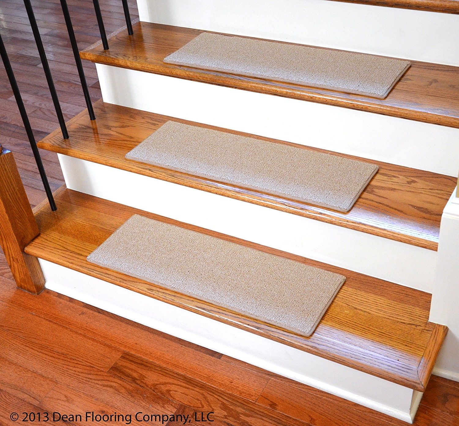 Dean Non Slip Tape Free Pet Friendly Diy Carpet Stair Treadsrugs Inside Stair Tread Rug Gripper (View 11 of 15)