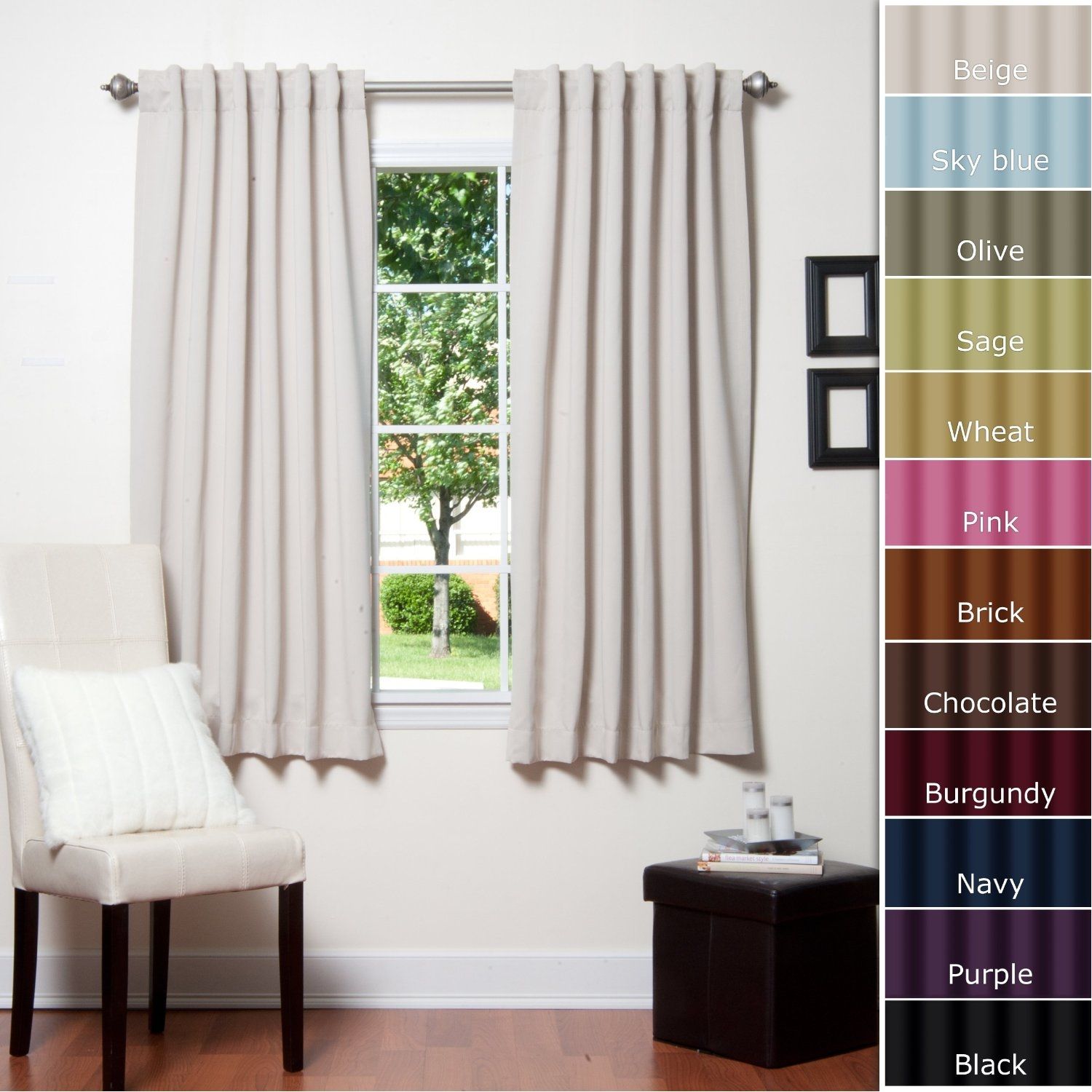 Decorating Wonderful Blackout Curtains Target For Home Decoration Throughout Short Brown Curtains (View 8 of 25)