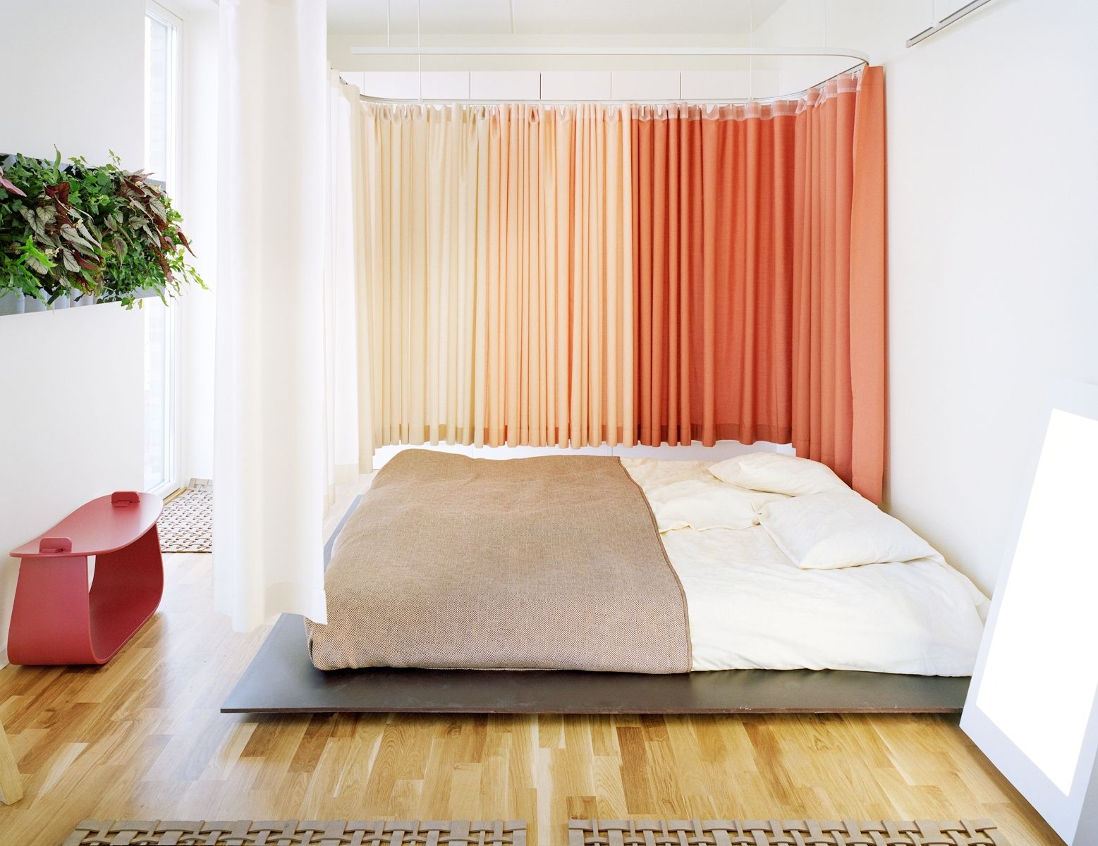 Decoration Superb Design Ideas Using Round White Hanging Pendants Regarding Room Curtain Dividers (Photo 12 of 25)