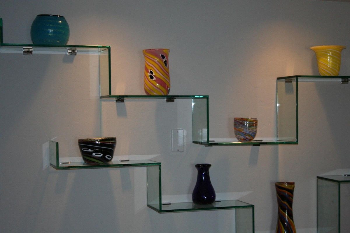 Decorative Glass Wall Shelves Interior Design Decoration Glugu Intended For Living Room Glass Shelves (View 2 of 15)