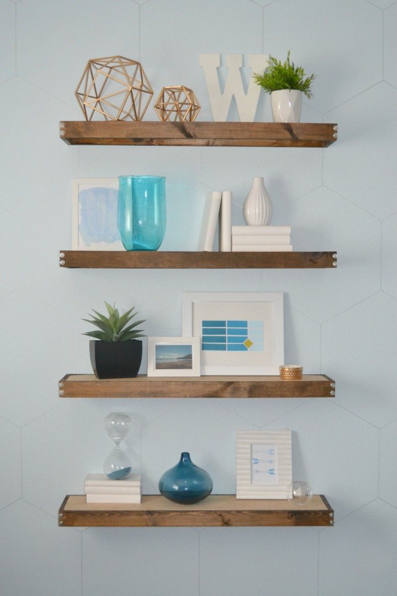 Diy Rustic Modern Floating Shelves Part One Throughout Floating Shelf (View 13 of 15)