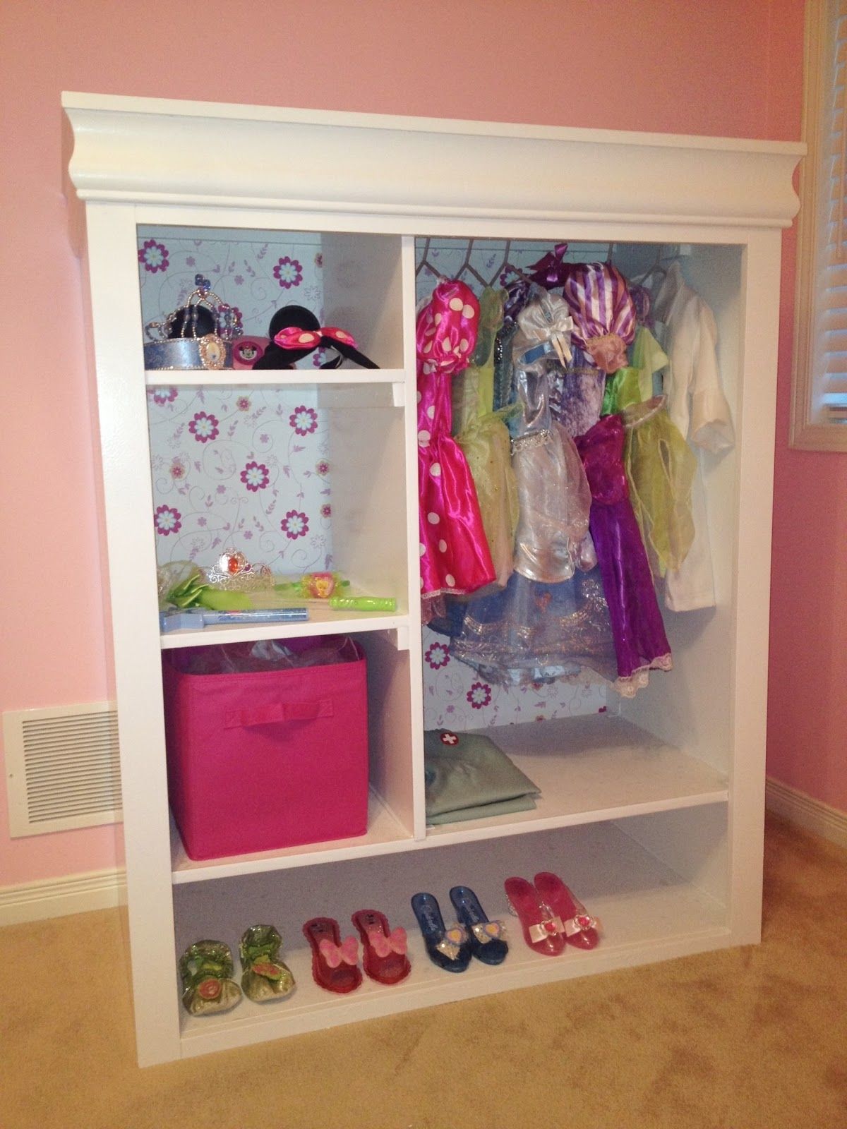 Dress Up Storage Closet Roselawnlutheran Throughout Kids Dress Up Wardrobe Closet (View 6 of 25)