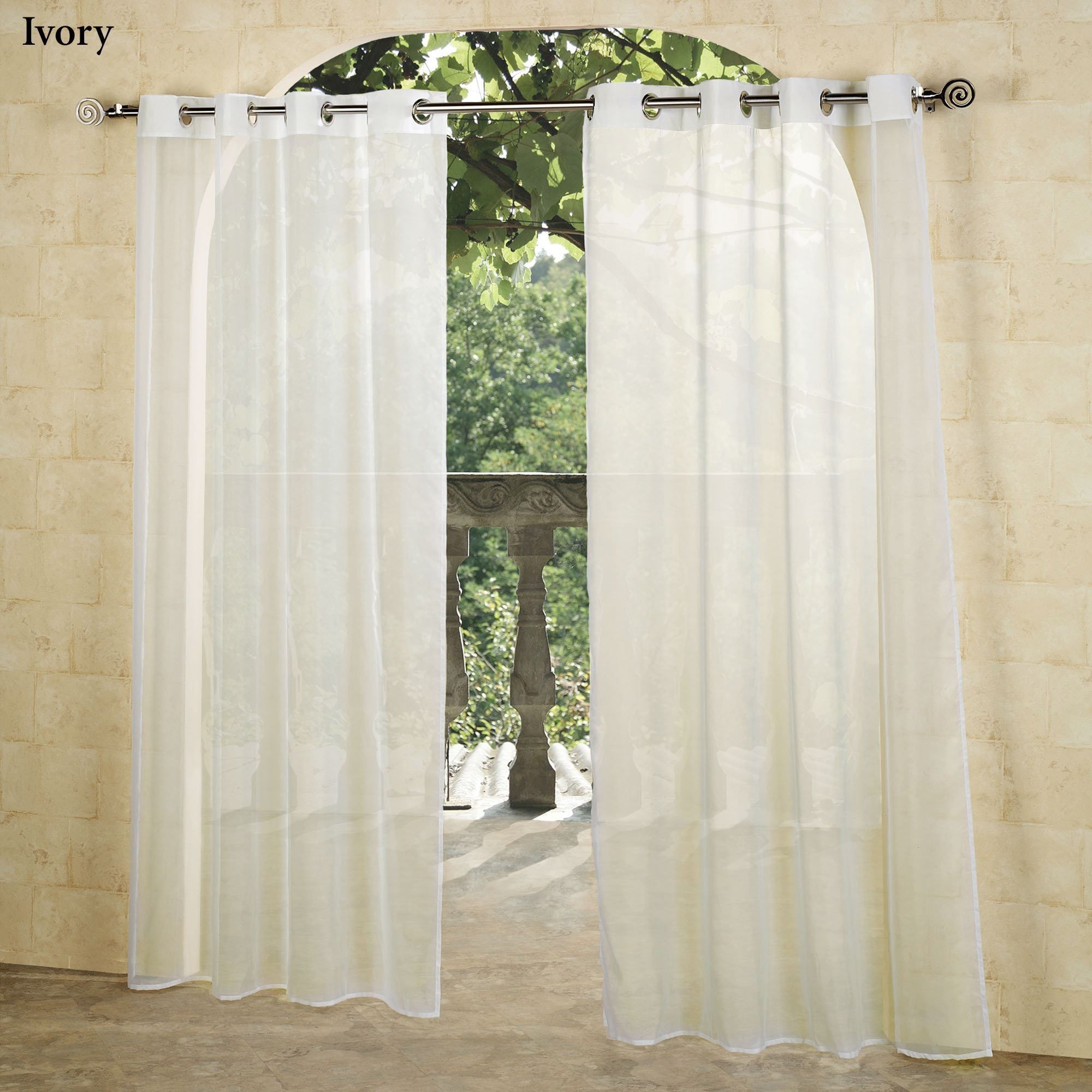 Escape Outdoor Sheer Grommet Panels Within Sheer Grommet Curtain Panels (View 16 of 25)