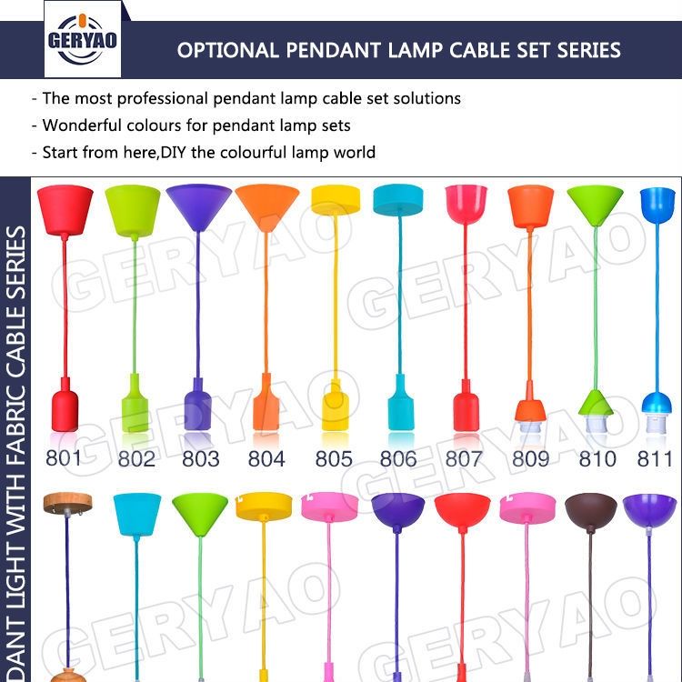 Fantastic Famous Coloured Pendant Cord With Regard To Coloured Ce Enec European Standard E27 Pendant Lamp Cord Set With (Photo 5 of 25)