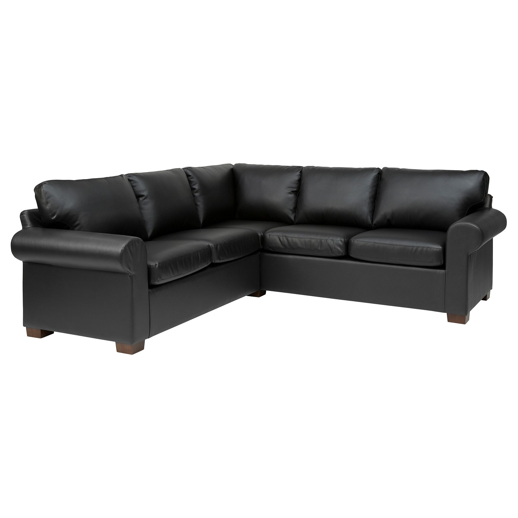 Faux Leather Sectional Sofas Ikea Intended For 4 Seat Leather Sofas (View 8 of 15)