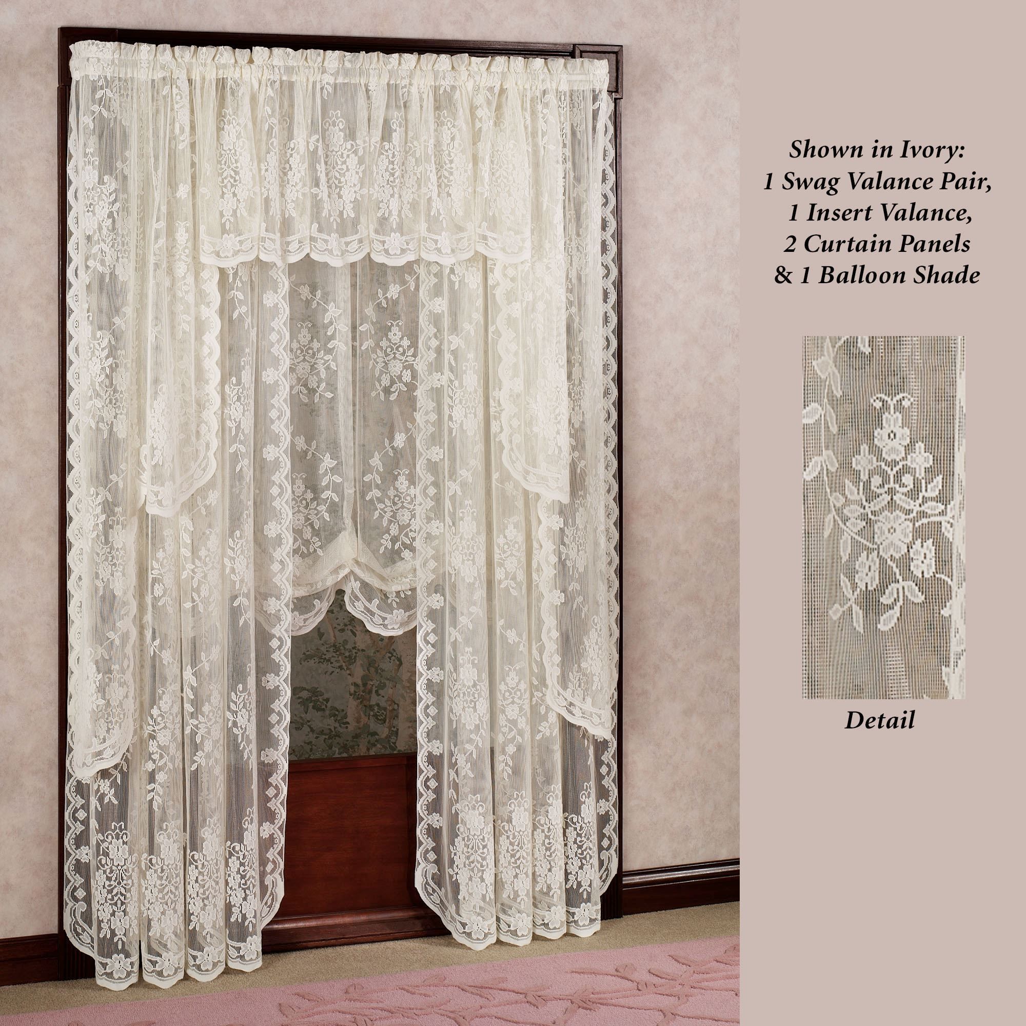 Fiona Scottish Lace Window Treatment For Lace Curtains (View 3 of 25)