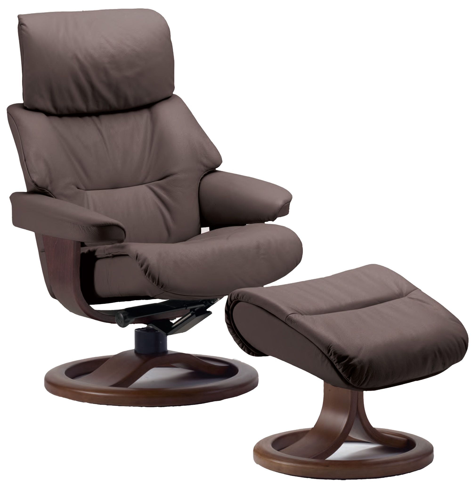 Fjords Ergonomic Leather Recliner Chair Ottoman Scandinavian Within Ergonomic Sofas And Chairs (Photo 16376 of 35622)
