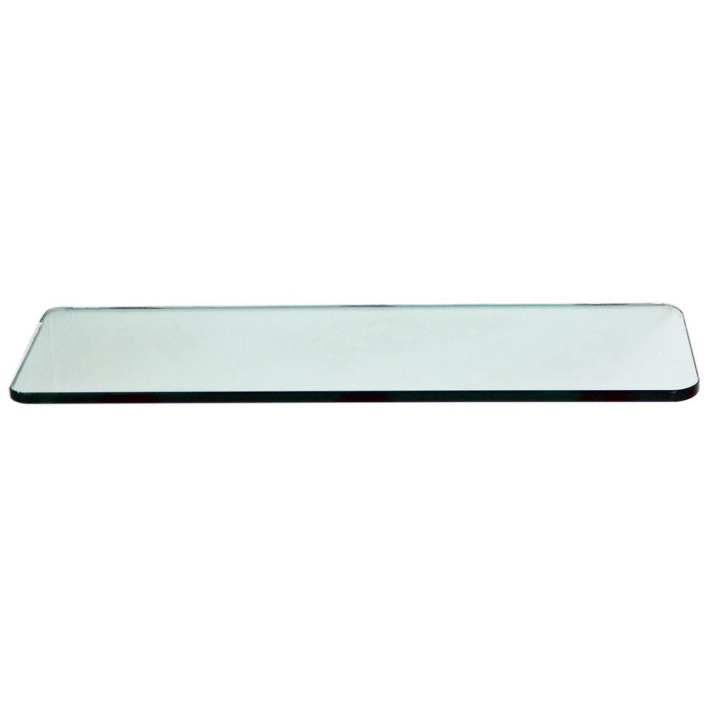 Floating Glass Shelves 38 In Rectangle Glass Corner Shelf Price Within Floating Glass Corner Shelf (View 9 of 15)