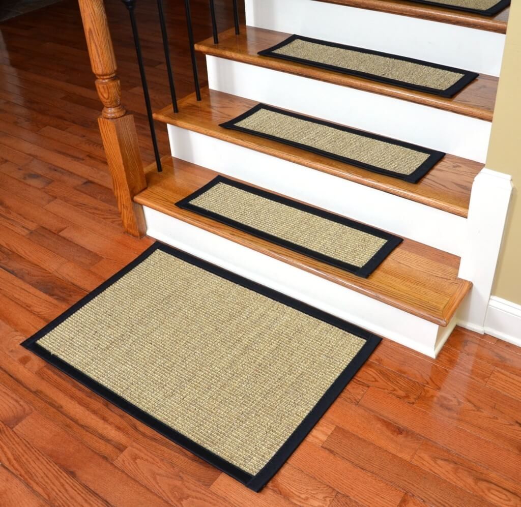 Flooring Best Non Slip Stair Treads Nosing For Hardwood Braided For Stair Tread Rugs Outdoor (Photo 14 of 15)