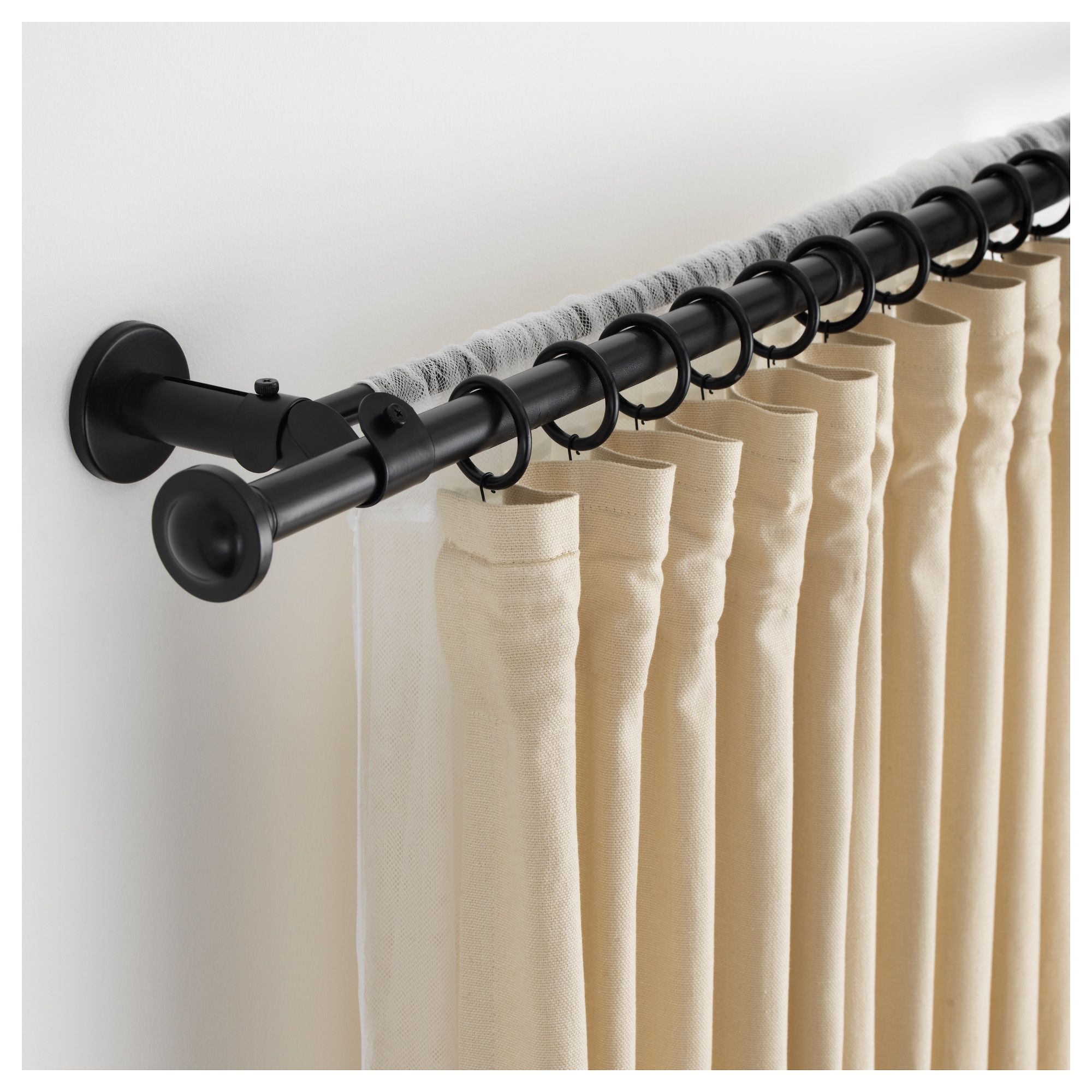 Furniture Great Curtain Rods Bed Bath And Beyond For Window And With Regard To Wooden Curtain Poles (View 18 of 25)