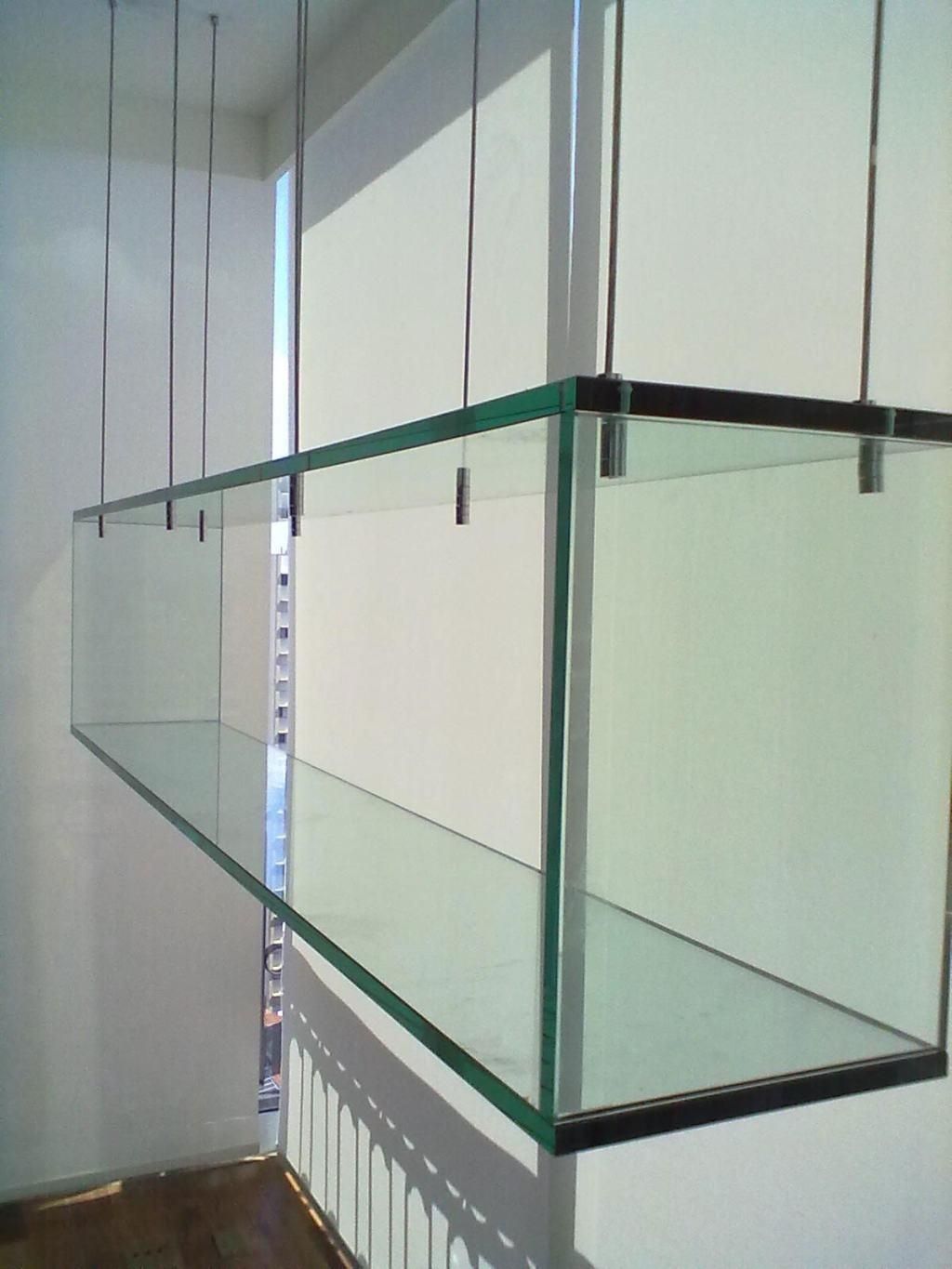 Glass Shelves 60 Cool Designs And Ideas To Decorate Home Decoo Inside Cable Suspended Glass Shelving (View 10 of 15)