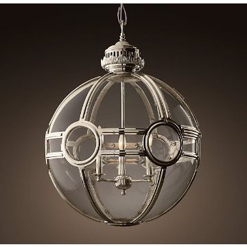 Great Top Victorian Hotel Pendant Lights Throughout Victorian Hotel Style 20 Dia Glass Hanging Lights Sphere Shaped (View 20 of 25)