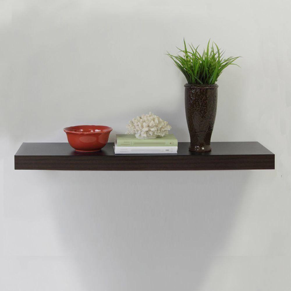 Home Decorators Collection 236 In W X 102 In D X 2 In H Throughout Floating Shelf (View 7 of 15)