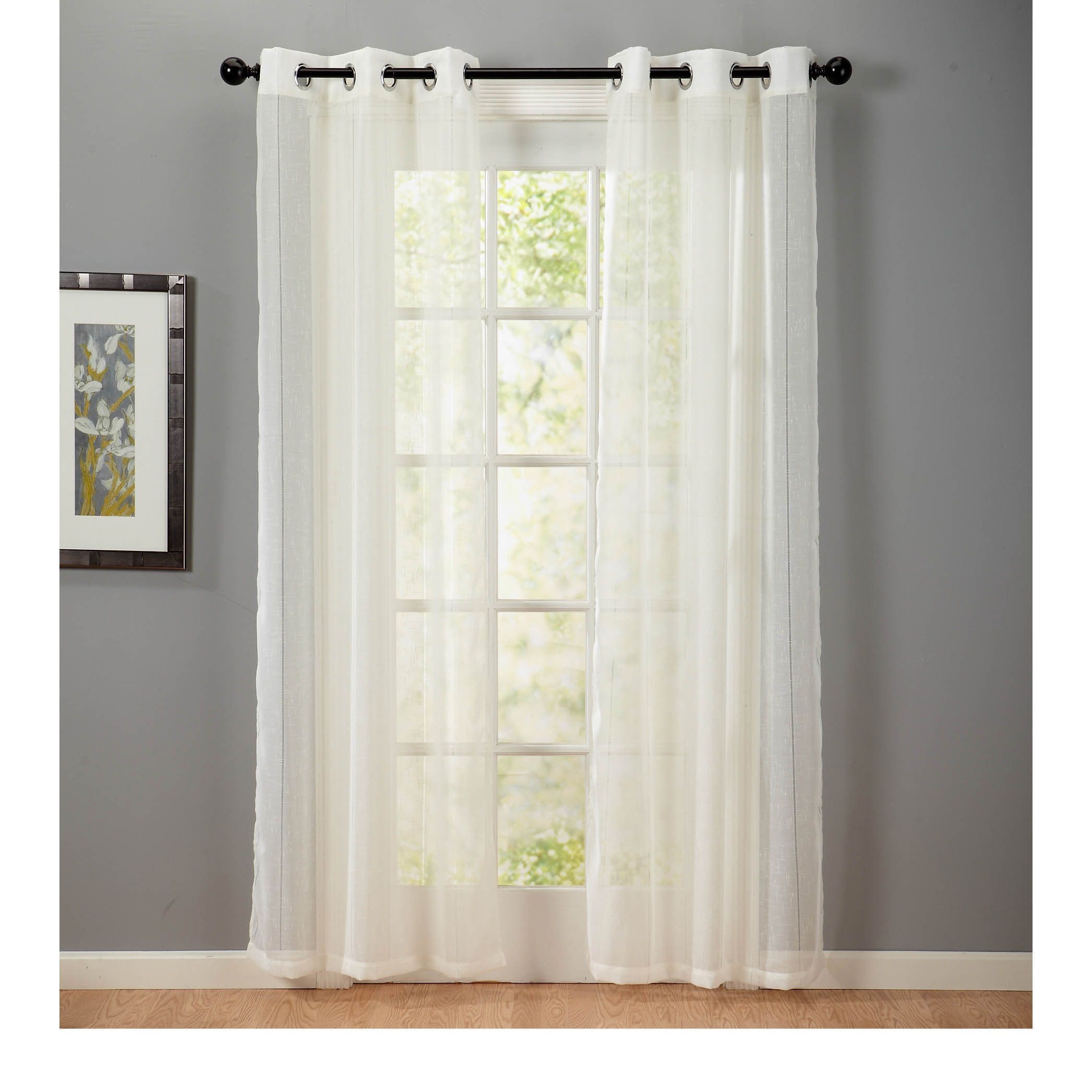Home Fashion Designs Katherine Collection Textured Linen Grommet Pertaining To Linen Grommet Curtains (View 4 of 25)
