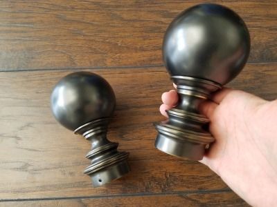 Home Garden Curtain Rods Finials Find Restoration Hardware Throughout Metal Curtain Rod Finials (View 5 of 25)