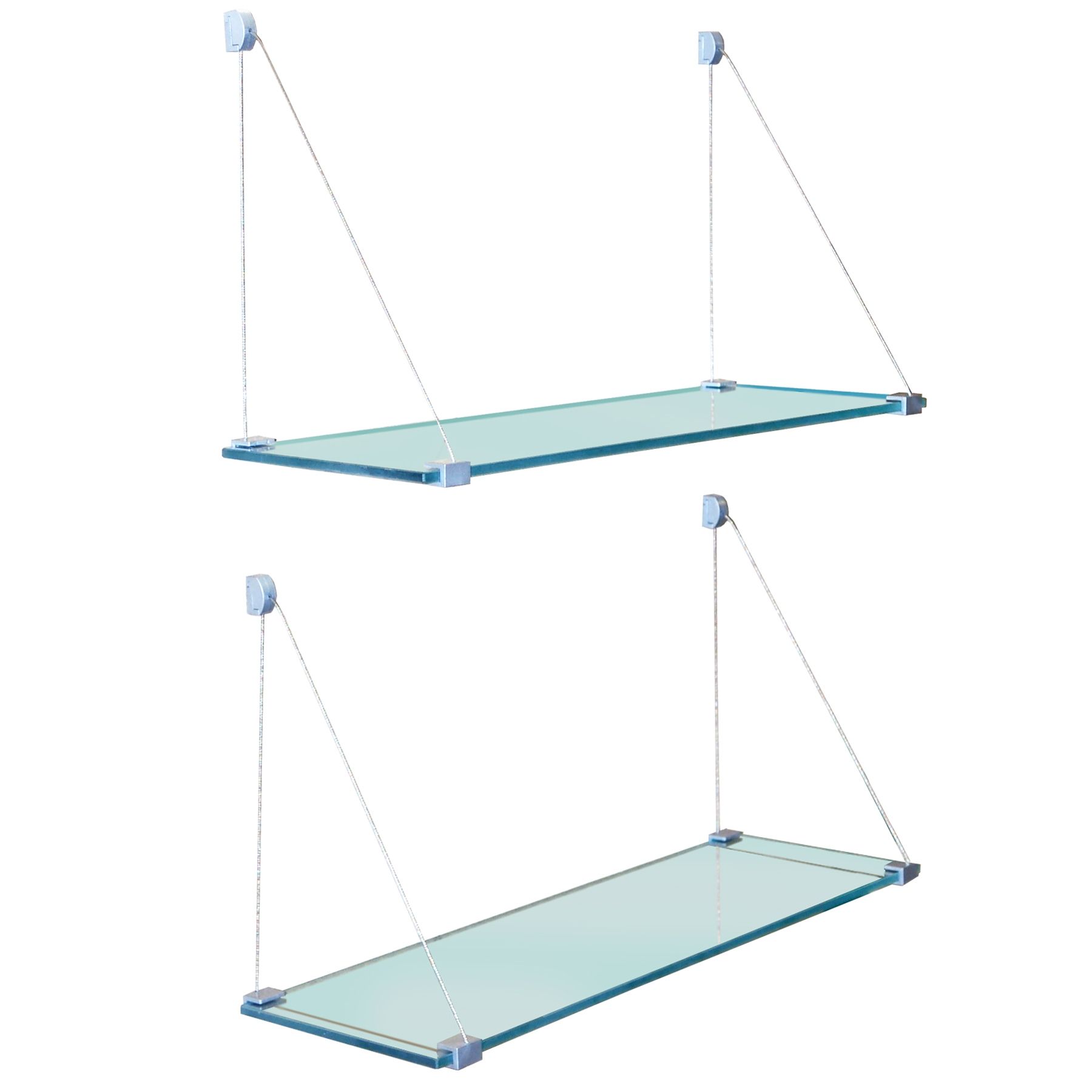 How Glass Shelves For Bathroom Home Decorations Throughout Wire Suspended Glass Shelves (View 2 of 15)