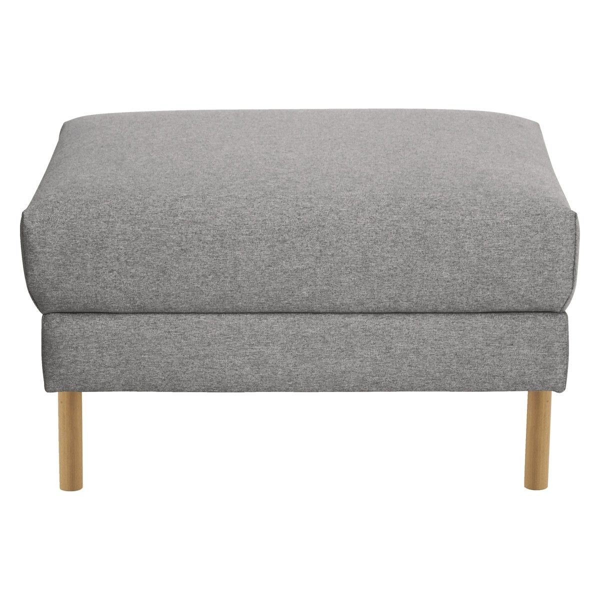 Hyde Grey Fabric Storage Footstool Wooden Legs Buy Now At With Regard To Fabric Footstools (View 11 of 15)