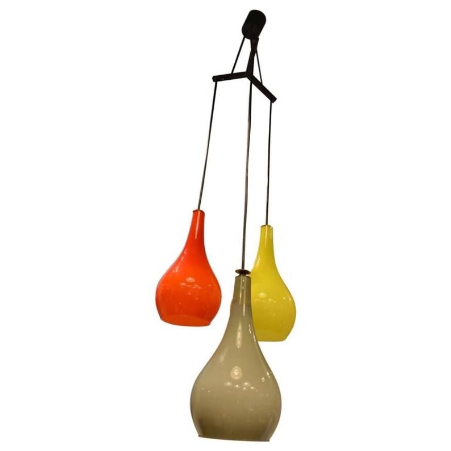 Impressive Fashionable Murano Pendant Lights With Vintage Murano Glass Pendant Light From Stilnovo For Sale At Pamono (View 18 of 25)