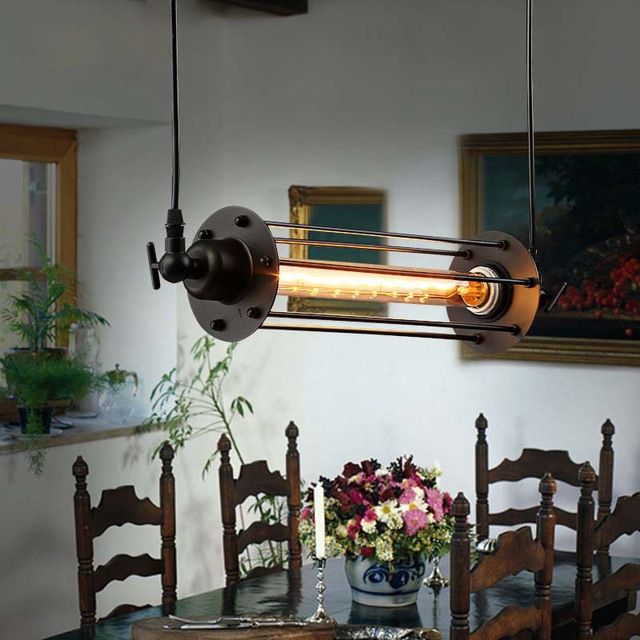 Impressive Well Known Wrought Iron Pendant Lights Pertaining To Aliexpress Buy Edison Vintage Pendant Lamp Loft Wrought Iron (View 11 of 25)