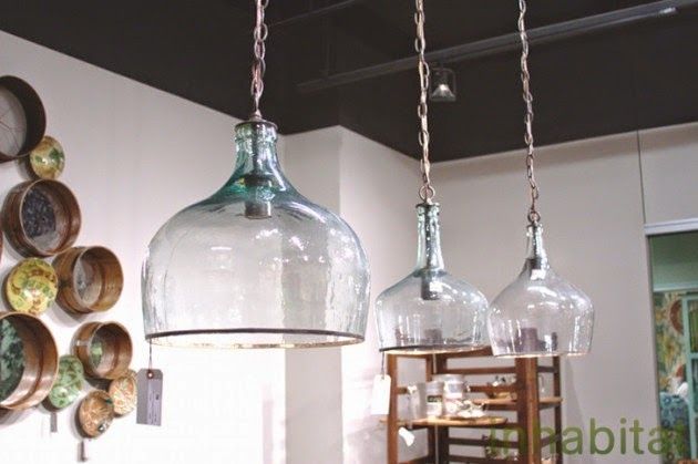 Impressive Widely Used Glass Jug Light Fixtures Pertaining To Fleachic Flea Market Savvy (View 7 of 25)