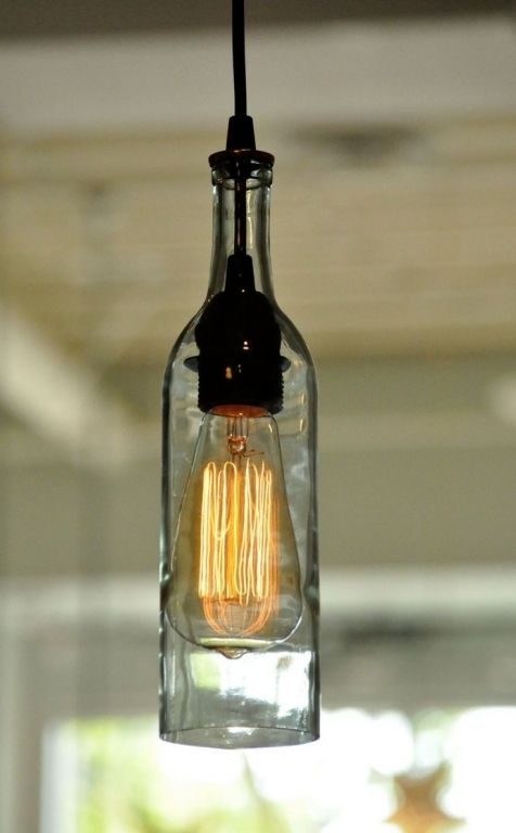 Innovative Favorite Wine Bottle Pendant Lights Throughout Creative Of Wine Bottle Light Fixture Chandelier Wine Bottle (Photo 3 of 25)