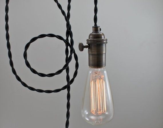 Innovative Variety Of Bare Bulb Pendant Lighting With Black Modern Bare Bulb Pendant Light (Photo 23 of 25)