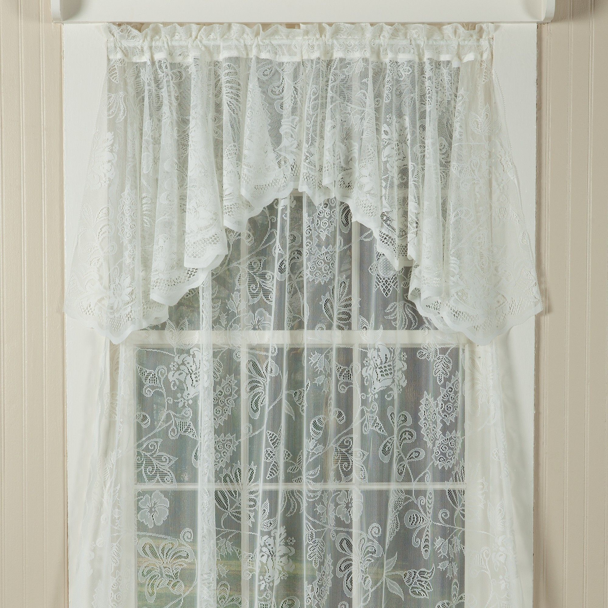 Jacobean Melody Lace Curtains Sturbridge Yankee Workshop Within Lace Curtains (View 21 of 25)