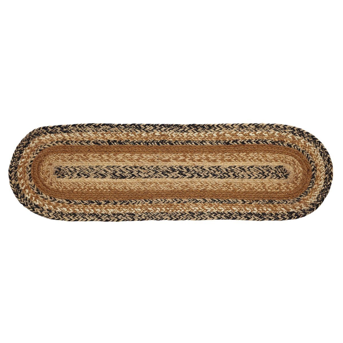 Kettle Grove Stair Tread Braided Jute Latex Oval 85 X 27 Within Oval Stair Tread Rugs (Photo 9 of 15)