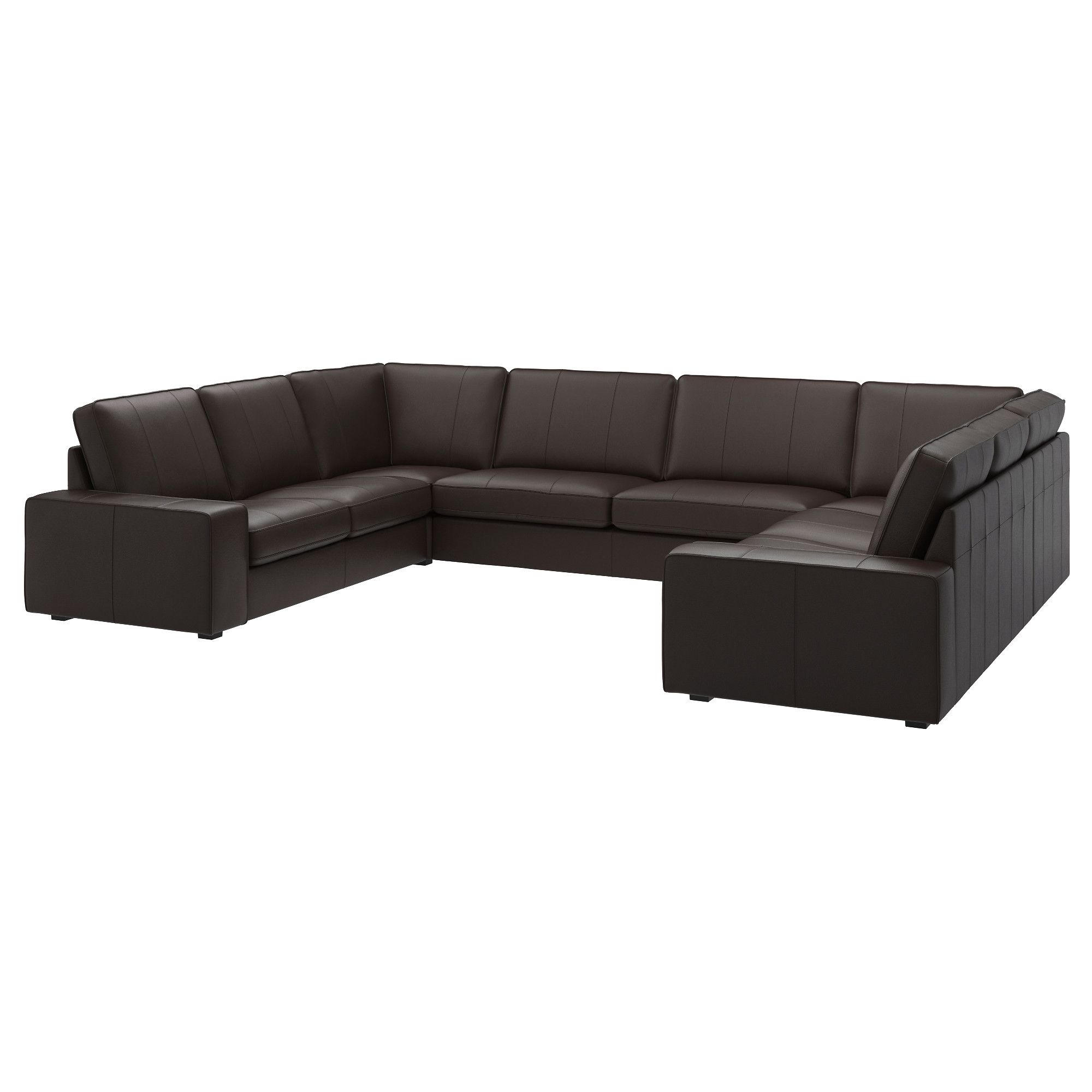 Leather Faux Leather Couches Chairs Ottomans Ikea Throughout 4 Seat Leather Sofas (View 5 of 15)