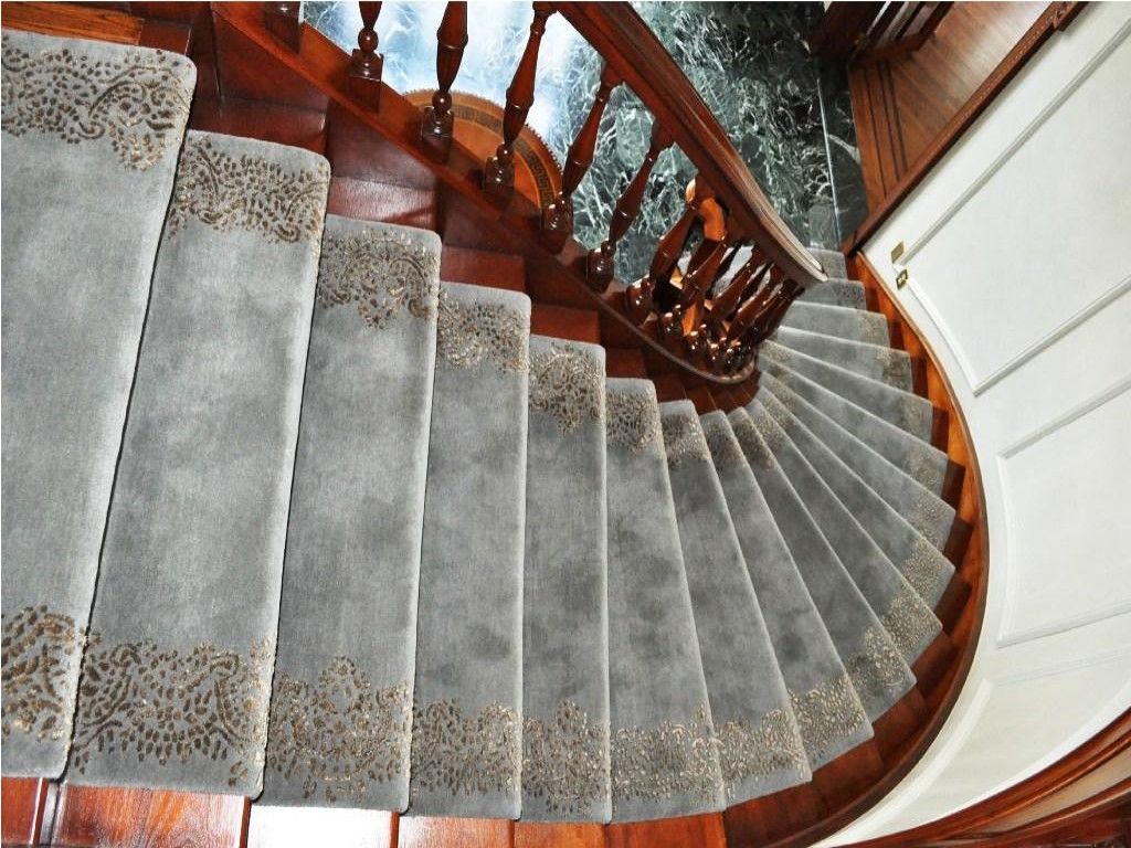 Luxury Bullnose Carpet Stair Treads Modern Carpet Treads For Intended For Bullnose Stair Tread Rugs (View 7 of 15)