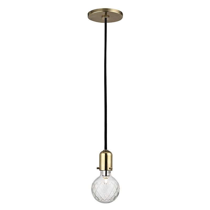 Magnificent Favorite Mini Pendant Lights In Hudson Valley 1100 Agb Marlow Modern Aged Brass Xenon Mini Pendant (Photo 22 of 25)